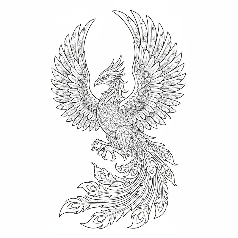 Intricate Adult Coloring Therapy Art