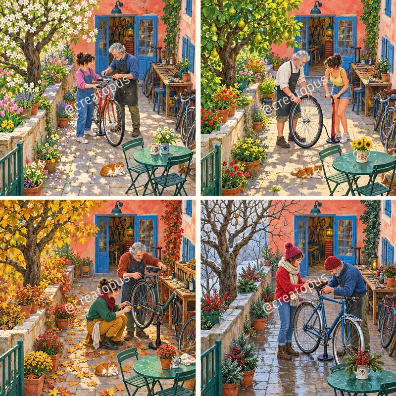Colorful Seasonal Story Art Prints