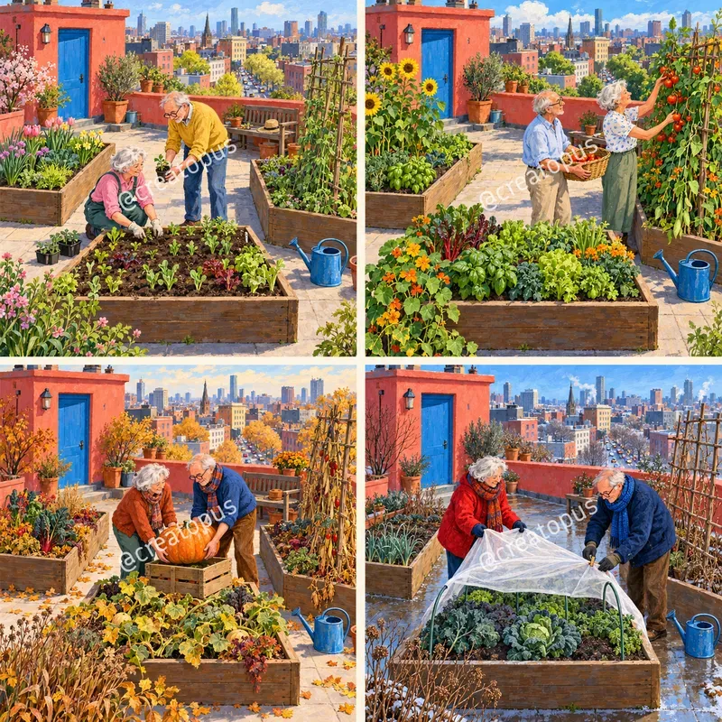 Colorful Seasonal Story Art Prints