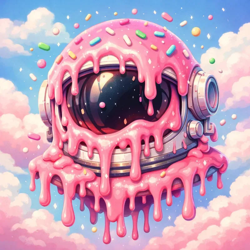 Dripping Surreal Dessert Worlds