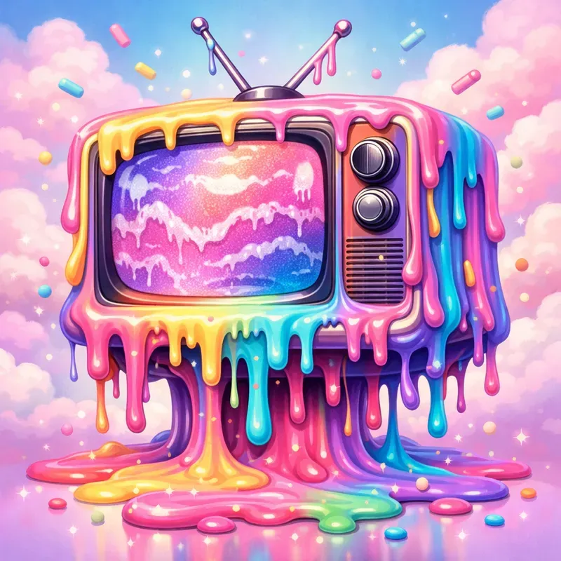 Dripping Surreal Dessert Worlds