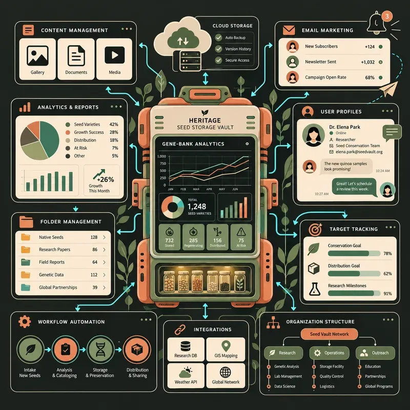 Tech Saas Network Schematic Vector Art