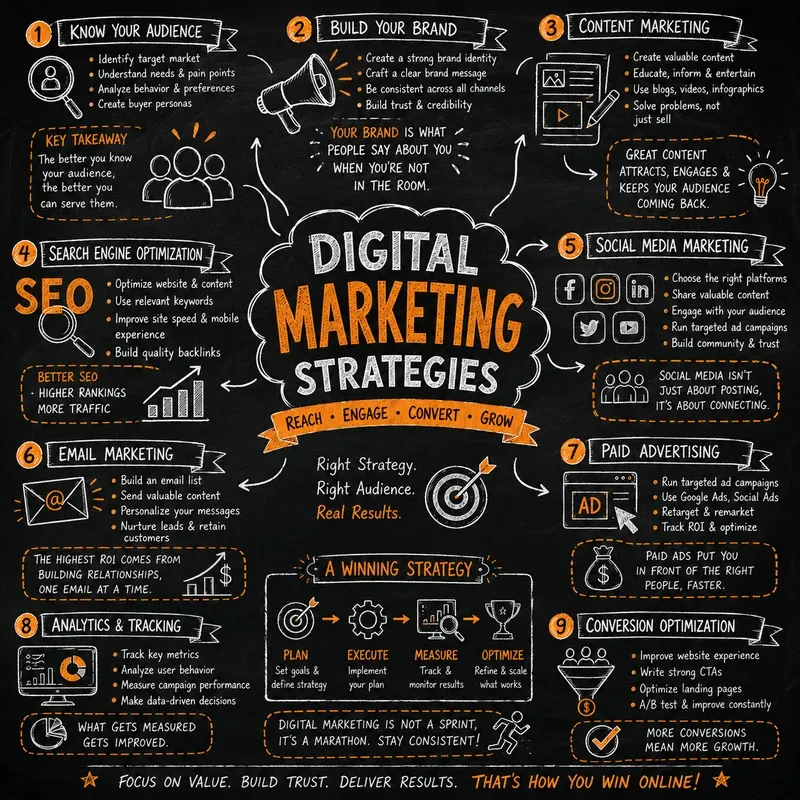 Chalkboard Sketch Infographics