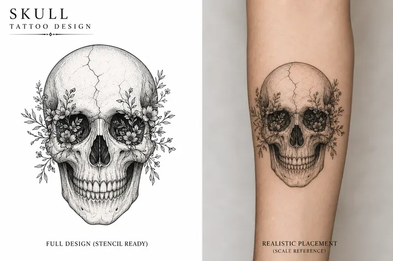 Fine Line Blackwork Tattoo Designs