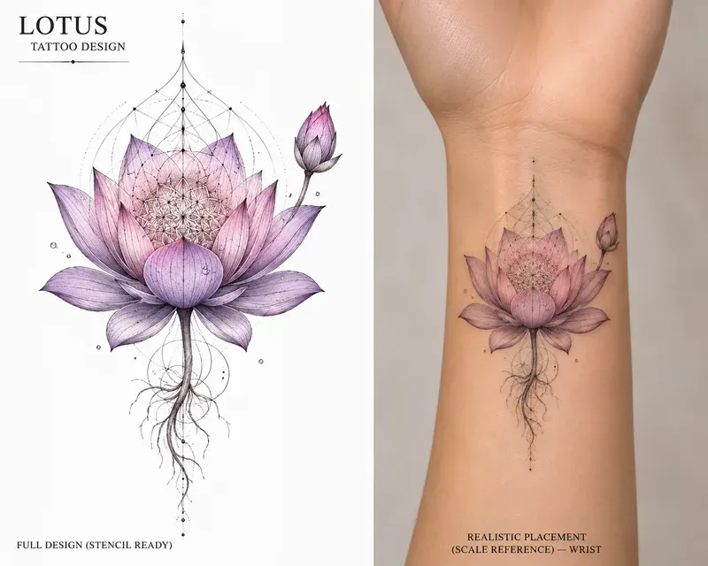 Fine Line Blackwork Tattoo Designs