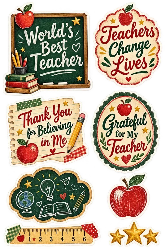 World Teachers Day Quote Stickers Png