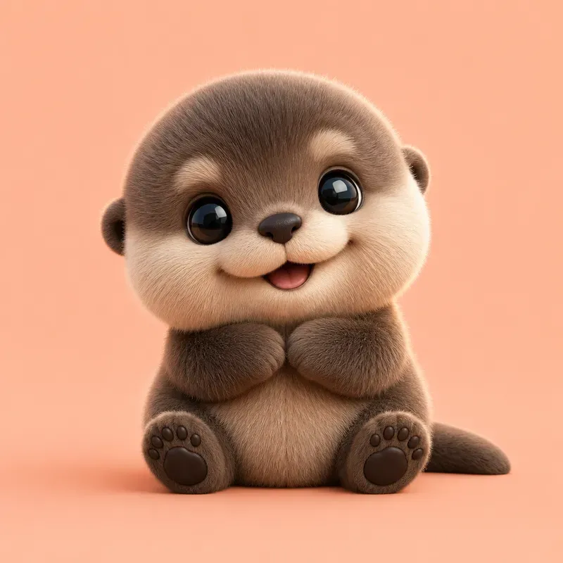 Cute Fluffy Mascot Animals