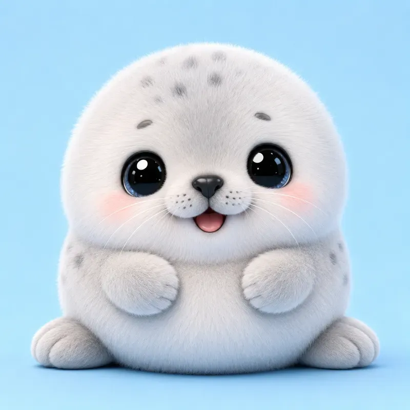 Cute Fluffy Mascot Animals