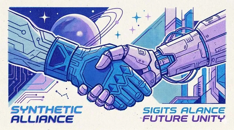 Retrofuturistic Risograph Illustrations