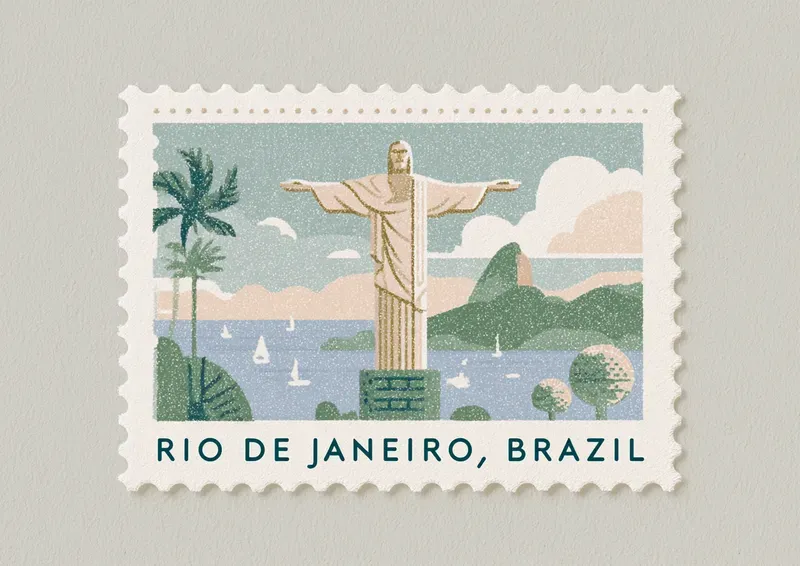 World Landmark Stamp Generator