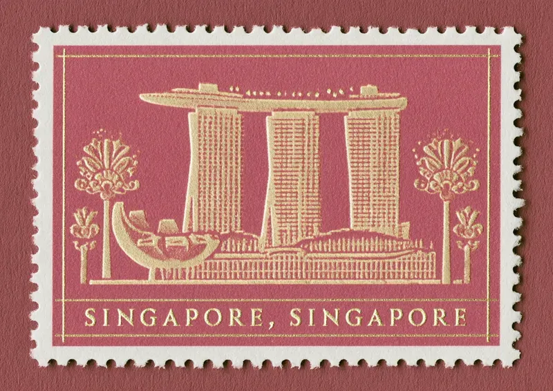 World Landmark Stamp Generator