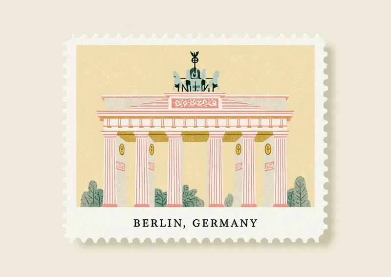 World Landmark Stamp Generator