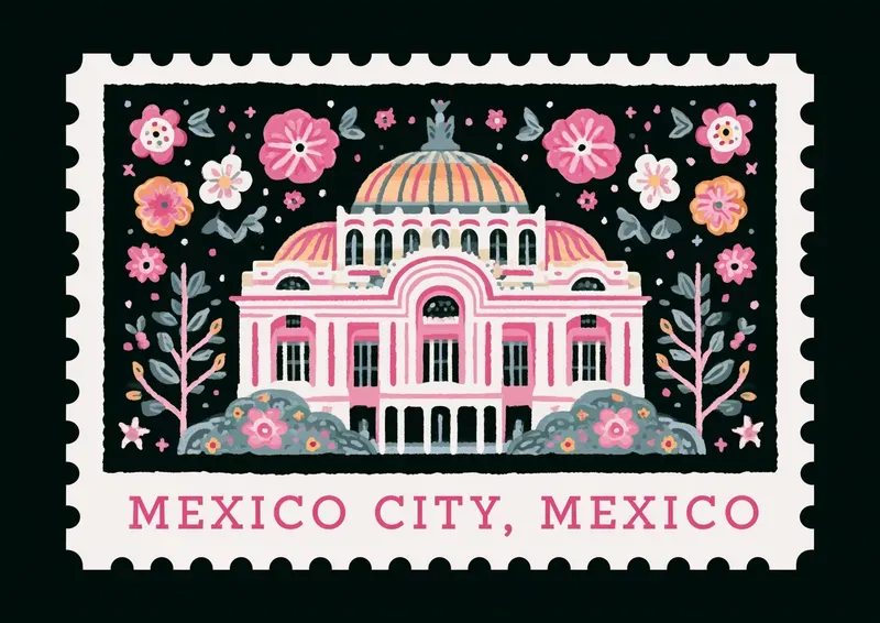 World Landmark Stamp Generator