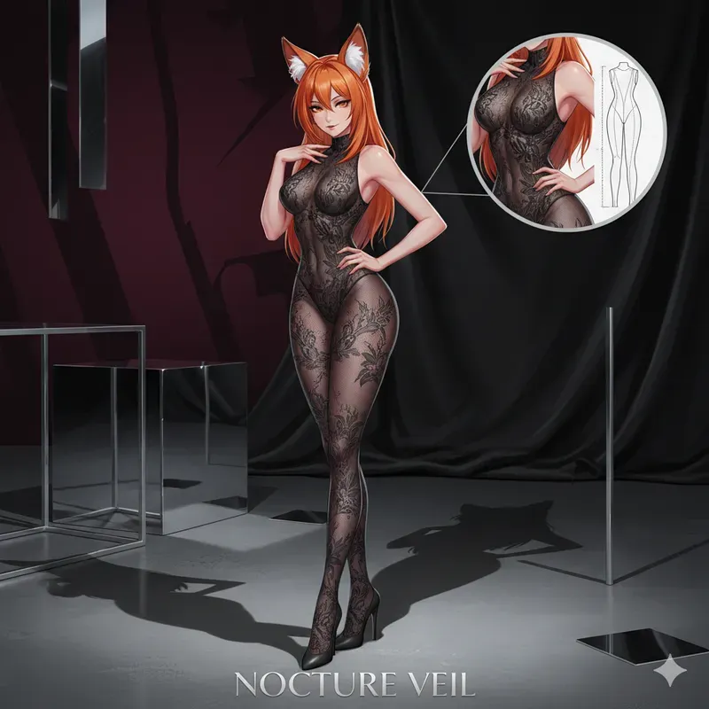 Seductive Anime Lingerie Layouts