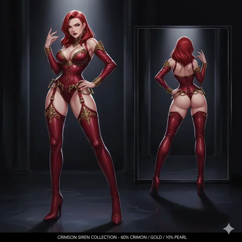 Seductive Anime Lingerie Layouts