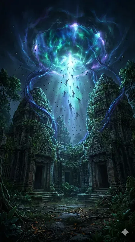 Epic Supernatural Horror Poster Art