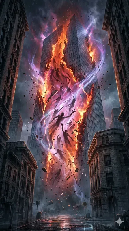 Epic Supernatural Horror Poster Art