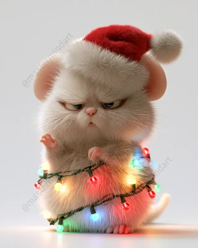 3D Christmas Lights Animals