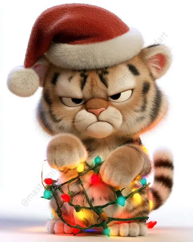 3D Christmas Lights Animals