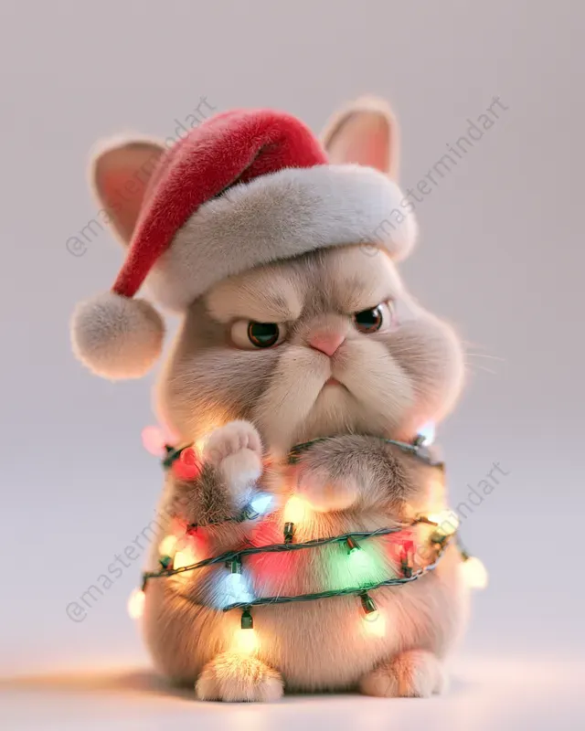 3D Christmas Lights Animals