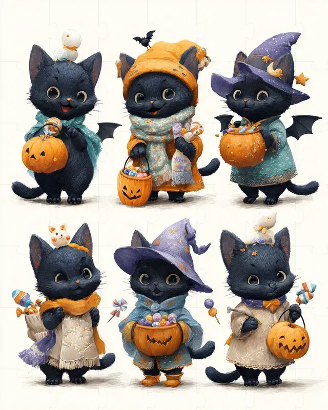 Cute Seasonal Character Sheets