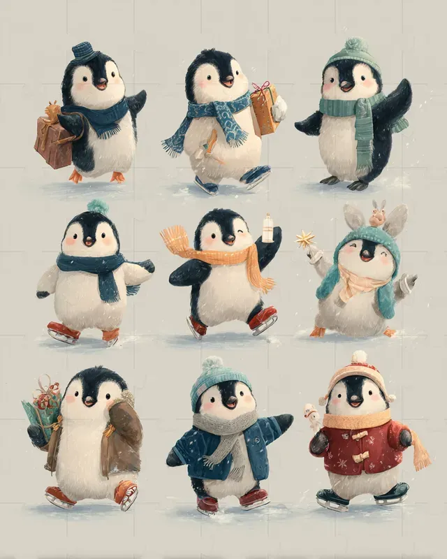 Cute Seasonal Character Sheets
