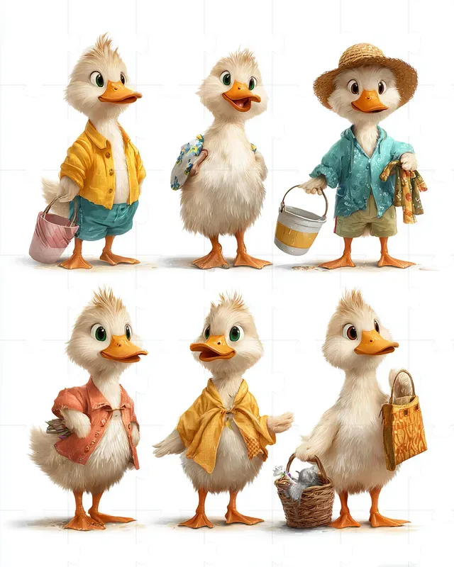 Cute Seasonal Character Sheets