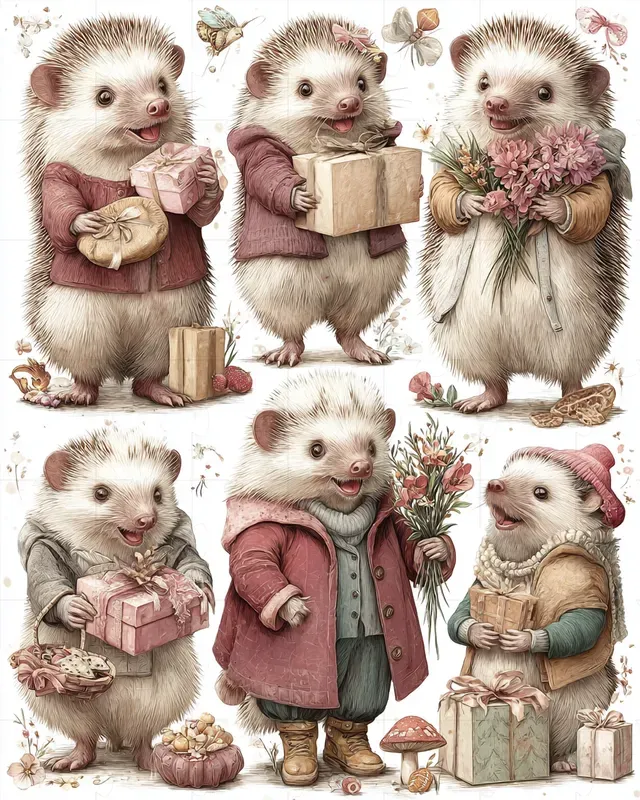 Cute Seasonal Character Sheets