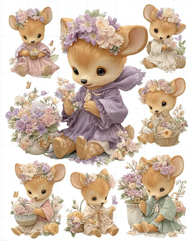 Cute Seasonal Character Sheets