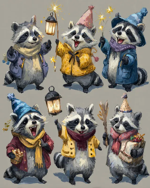 Cute Seasonal Character Sheets