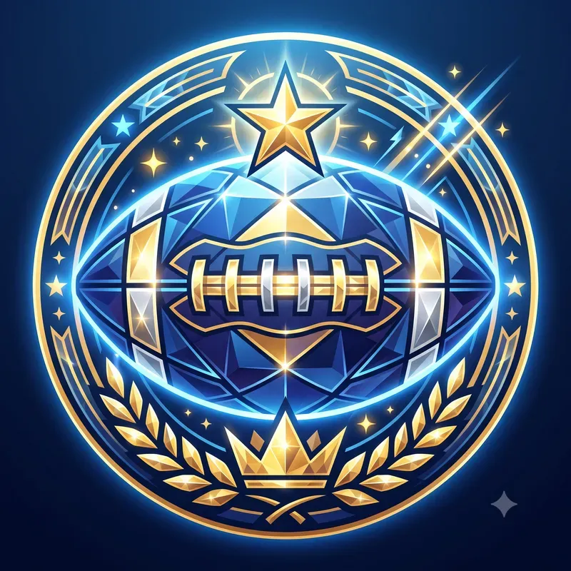 Modern Glowing Athletic Ball Emblems