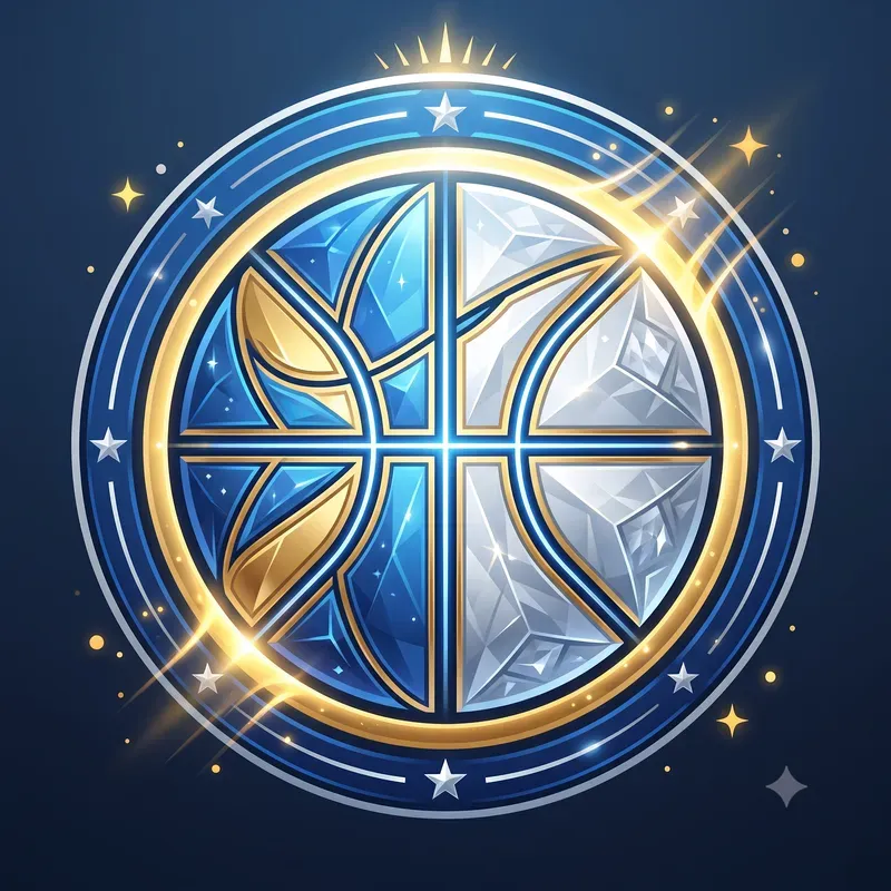 Modern Glowing Athletic Ball Emblems