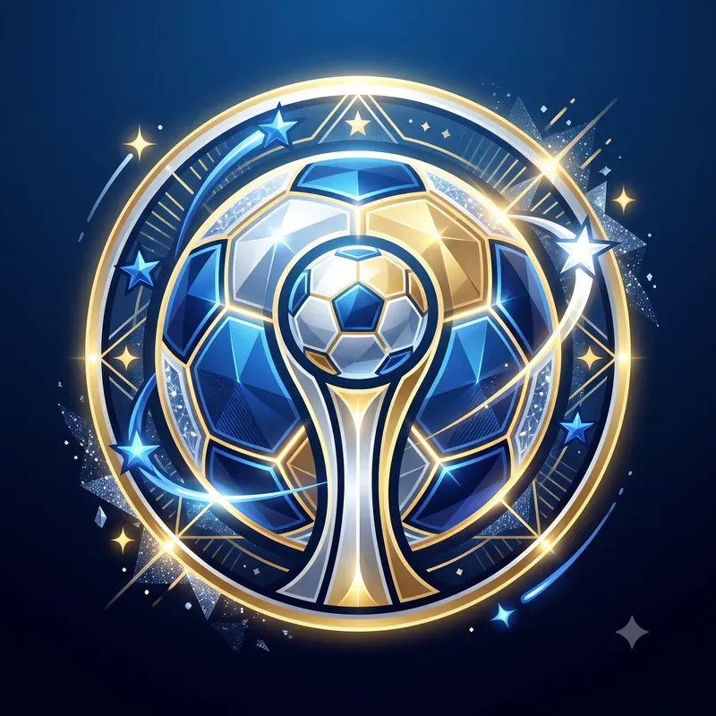 Modern Glowing Athletic Ball Emblems