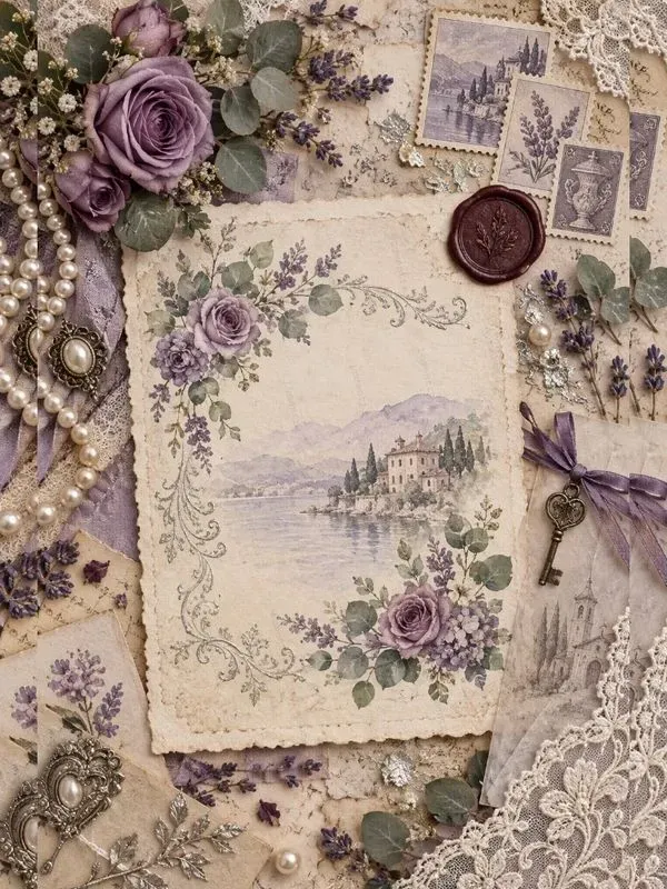Vintage Wedding Ephemera Page Builders