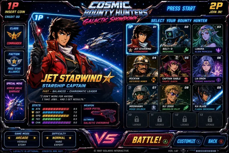 Character Select Screen Generator