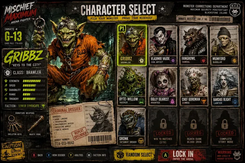 Character Select Screen Generator