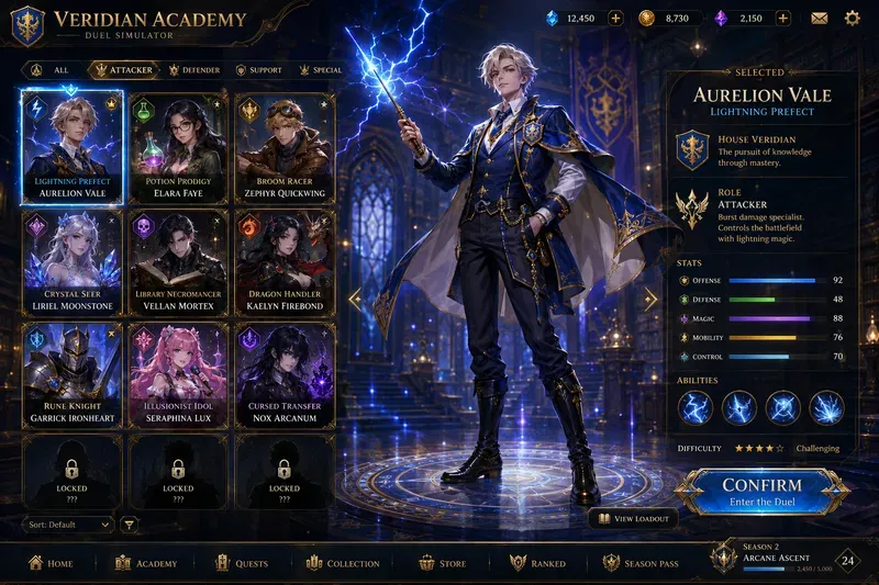 Character Select Screen Generator