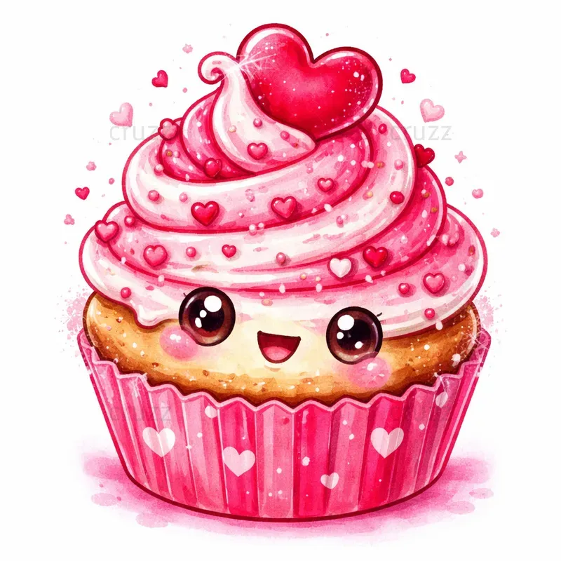 Cute Kawaii Valentine Clipart