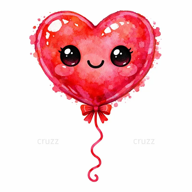 Cute Kawaii Valentine Clipart