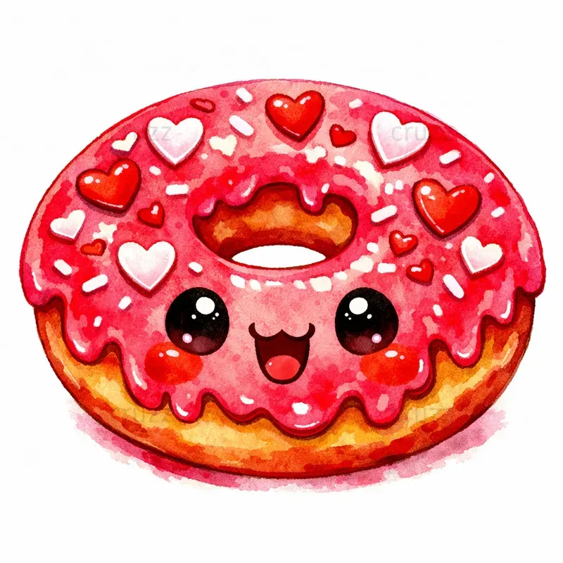 Cute Kawaii Valentine Clipart