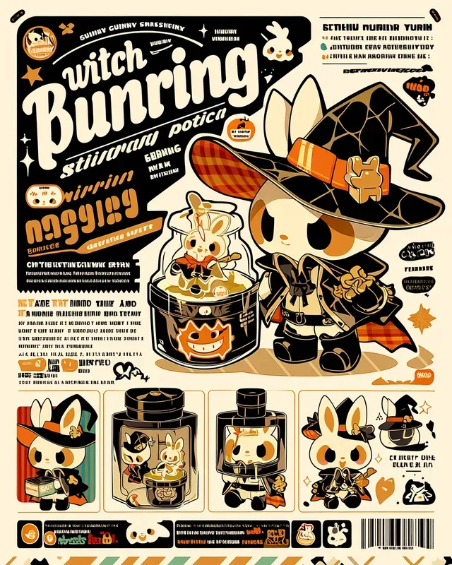 Halloween Blind Box Character Posters