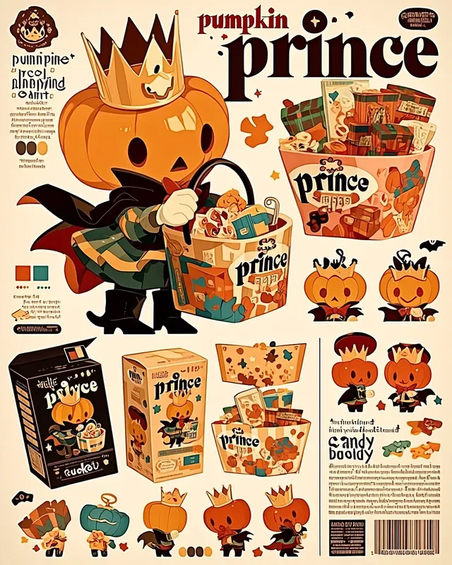 Halloween Blind Box Character Posters