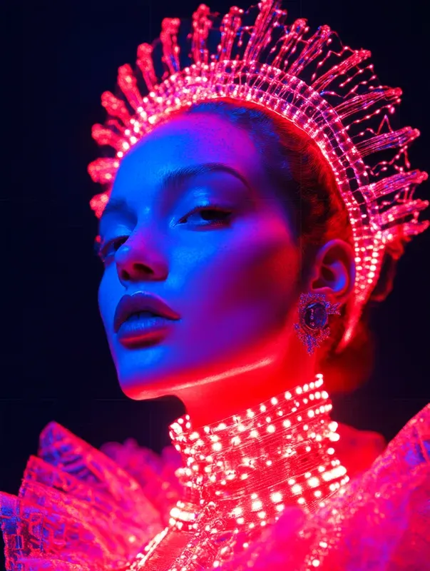 Neon Renaissance Portraits