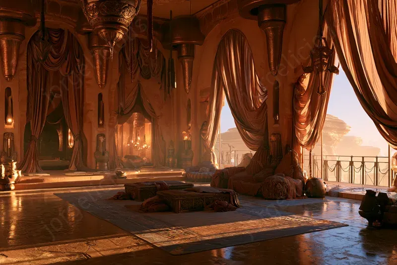 Star Wars Hutt Palace Interiors