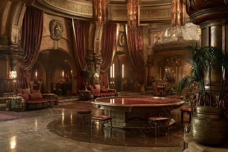 Star Wars Hutt Palace Interiors