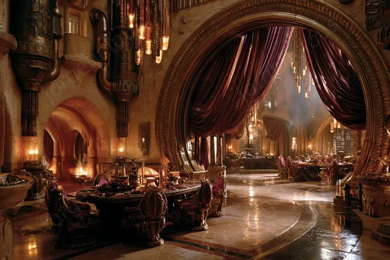 Star Wars Hutt Palace Interiors