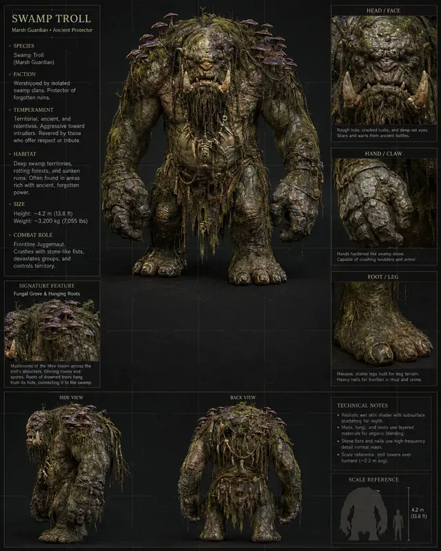 Realistic 3D Game Character Sheets