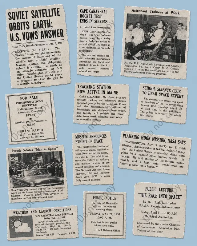 Vintage News Clipping Cutouts