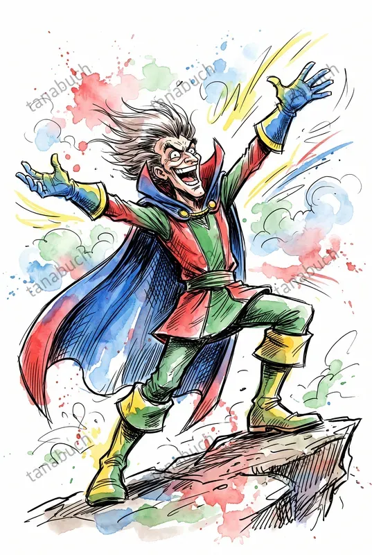 Expressive Comic Sketch Illustrations