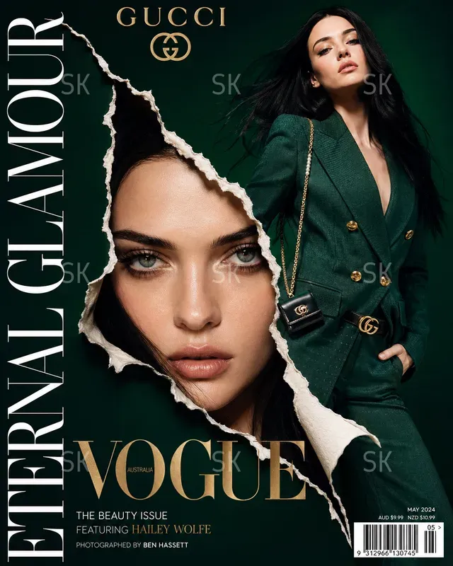 Cinematic Vogue Magazine Torn Covers